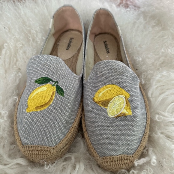 Soludos Lemon Espadrille size 8 good condition - Picture 1 of 10